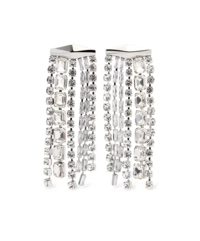 Jimmy Choo Zandra Drop Earrings In Silver