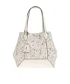 Jimmy Choo Perforated-embellished Tote Bag In White