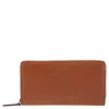 Jimmy Choo Phelix Jc Emblem Leather Wallet In Brown