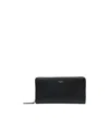 Jimmy Choo Phelix Logo-debossed Leather Wallet In Black