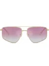 Jimmy Choo Woman Sunglass Jc4011 In Gold