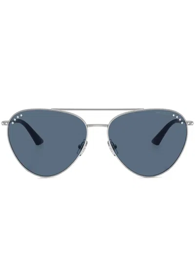 Jimmy Choo Pilot-frame Sunglasses In Silber