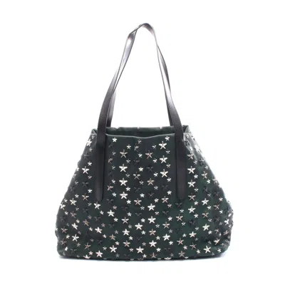 Jimmy Choo Pimlico S Leather Tote Bag In Black