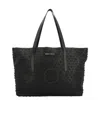 Jimmy Choo Pimlico Star Applique Tote Bag In Black