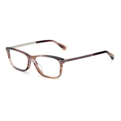 Jimmy Choo Pink Acetate Frames In Brown