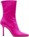 Jimmy Choo Pink Agathe 100 Boots In Fuchsia