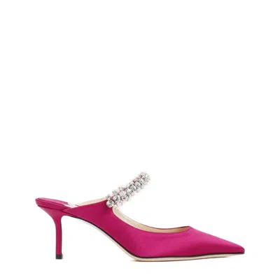 Jimmy Choo Pink & Purple Crystals Sandals For Women