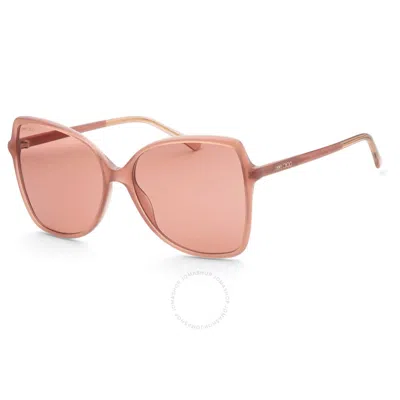 Jimmy Choo Pink Butterfly Ladies Sunglasses Fede/s 0fwm/4s 59 In Gold