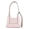 Jimmy Choo Structured Shoulder Bag Adjustable Strap In Macaron/gold