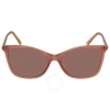 Jimmy Choo Pink Cat Eye Ladies Sunglasses Ba/g/s 0fwm/4s 56 In Nude / Pink