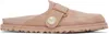 Jimmy Choo Pink Fayence Mules In Macaron