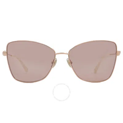 Jimmy Choo Pink Flash Butterfly Ladies Sunglasses Teso/s 0ddb/2s 59 In Gold