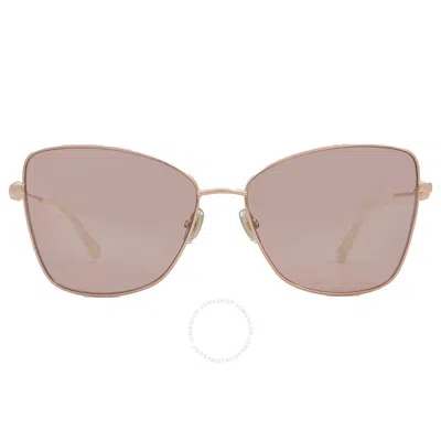 Jimmy Choo Pink Flash Butterfly Ladies Sunglasses Teso/s 0ddb/2s 59 In Copper / Gold / Ink / Pink