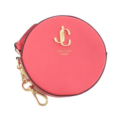 Pre-owned Jimmy Choo Pink Leather Coin Purse/coin Case ()