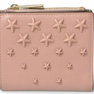 Pre-owned Jimmy Choo Pink Leather Wallet (bi-fold) ()