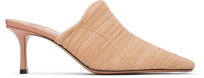Jimmy Choo Pink Lotta 65 Mules In Light Clay Pink