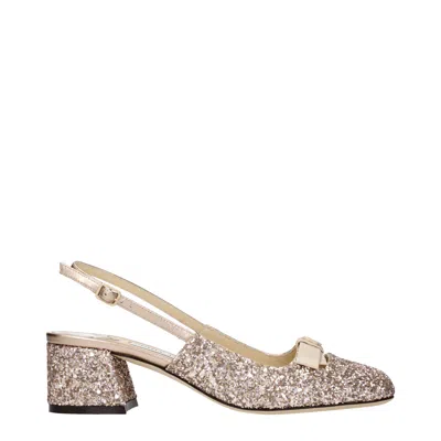 Jimmy Choo Pink Plastic Flat Women's Sandals In Multi