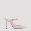 Jimmy Choo Bing 100mm Glitter-detailed Mules In Pink