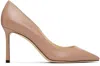 Jimmy Choo Pink Romy 85 Heels In Ballet Pink
