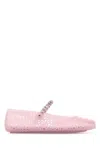 Jimmy Choo Mary Jane Jelly Ballet Flats In Pink