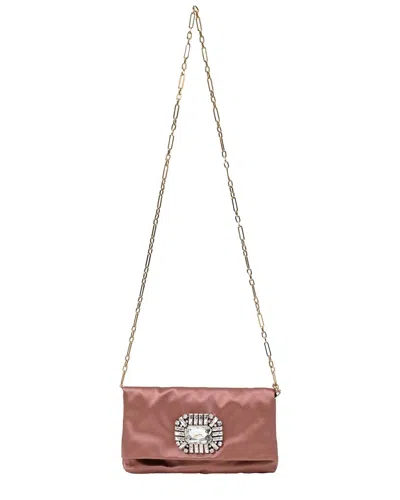 Jimmy Choo Pink Satin Titania Clutch Bag (authentic Pre-loved) In Multi