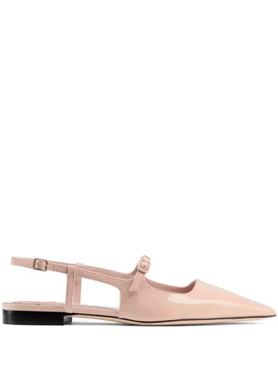JIMMY CHOO PINK SLINGBACK BALLET FLATS
