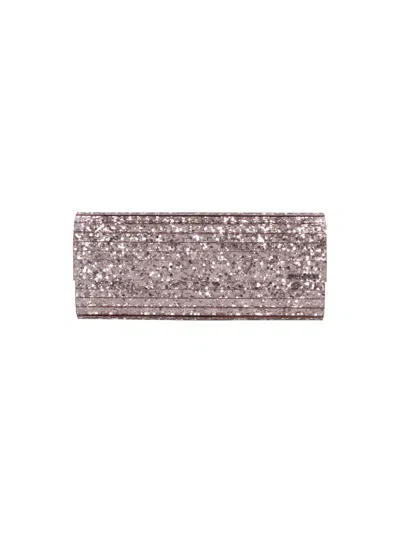 Jimmy Choo Pink Sweetie Acrylic Glitter Clutch