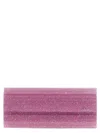 Jimmy Choo Sweetie Glitter Clutch Bag In Pink