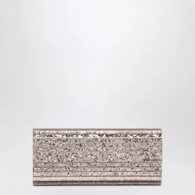 Jimmy Choo Pink Sweetie Glitter Fabric Clutch