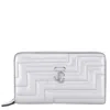 Jimmy Choo Pippa Quilted Nappa Continental Wallet In Grey