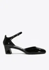 Jimmy Choo Pixie Mary Jane Block-heel Shoes In Black