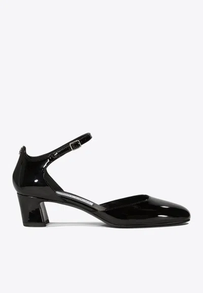 JIMMY CHOO PIXIE 45 LEATHER PUMPS