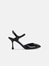 Jimmy Choo 'pixie' Black Leather Slingbacks In Black