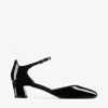 Jimmy Choo Pixie Mary Jane Block-heel Shoes In Black