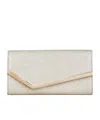 Jimmy Choo Emmie Glittered Leather Clutch
