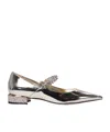 Jimmy Choo Bing Embellished Flat Shoes In Multicolor
