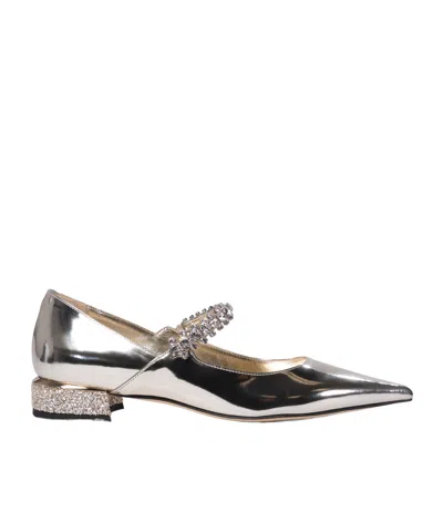 JIMMY CHOO JIMMY CHOO BING EMBELLISHED FLAT SHOES