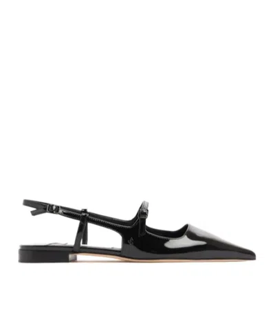 Jimmy Choo Didi Patent-leather Point-toe Flats In Multi