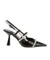 Jimmy Choo Leather Camila Pumps Glossy Finish In Black