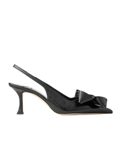 Jimmy Choo Pointed High Heel Sandals In Black