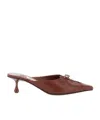 Jimmy Choo Pointed High Heel Sandals In Brown