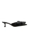 Jimmy Choo Flaca 50 Bow And Crystal-embellished Mesh And Suede Mules In Black