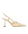 Jimmy Choo Danica Slingback Pointed-toe Heeled Pumps In Neutral
