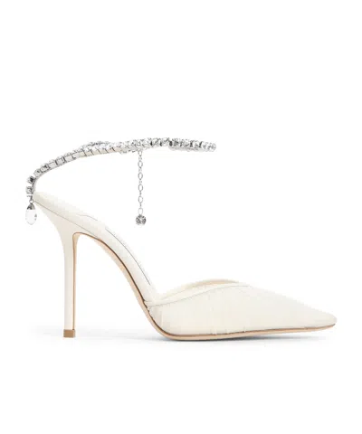 JIMMY CHOO JIMMY CHOO SAEDA 100 EMBELLISHED PUMPS