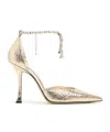 Jimmy Choo Stevie 100 Gzb Gold Sandals