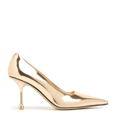 Jimmy Choo Pointed High Heels In Gold