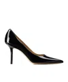 Jimmy Choo Romy 100mm Leather High-heel Pumps In Black