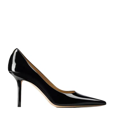 Jimmy Choo Love 85mm Patent Leather Pumps In Black