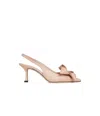 Jimmy Choo Staz 70 Oversized Bow Slingback Pumps In Nude