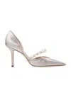 Jimmy Choo Decolleté Aurelie 85 Color Macaron In Nude